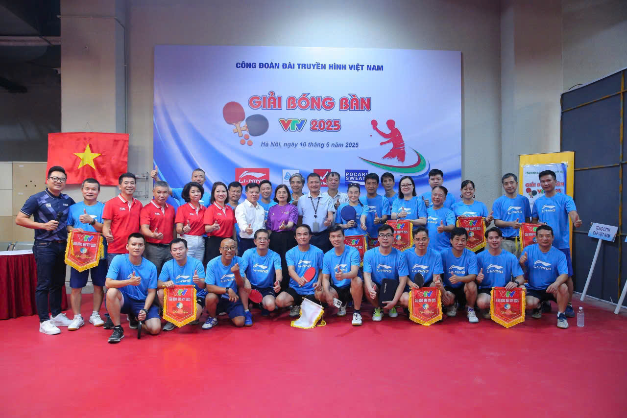 Giải bóng bàn VTV 2025: Kết nối nội lực, lan tỏa tinh thần đoàn kết