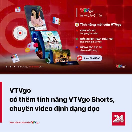 VTVgo đã ra mắt khán giả tính năng VTVgo Shorts