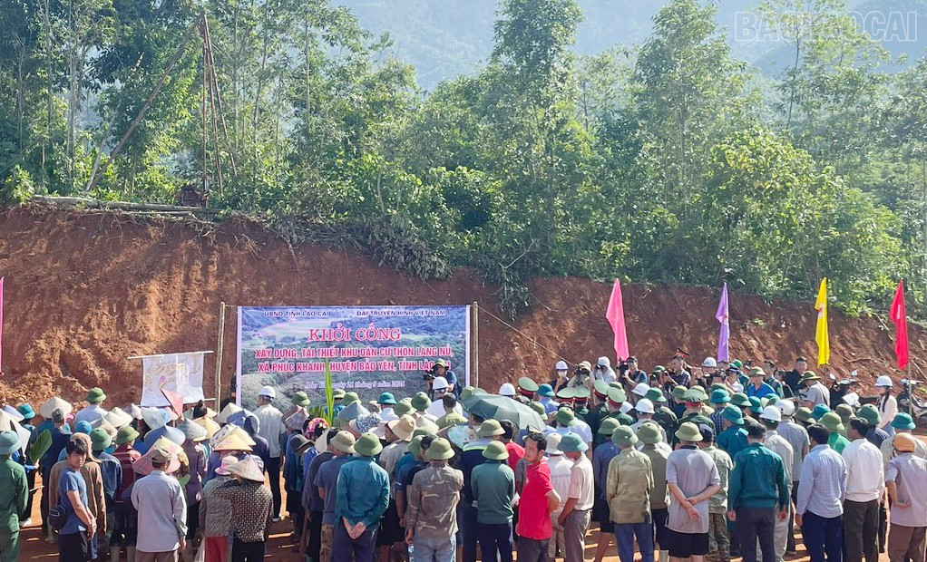 Đài THVN và tỉnh Lào Cai khởi công xây dựng, tái thiết khu tái định cư thôn Làng Nủ