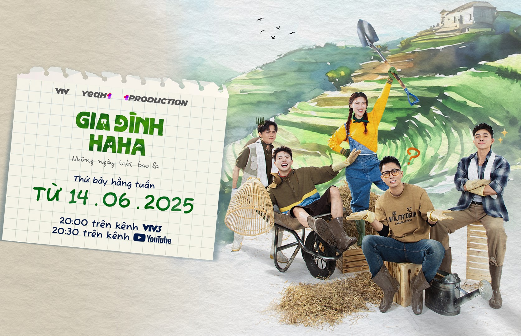 “Gia đình Haha - Những ngày trời bao la” sắp lên sóng VTV3