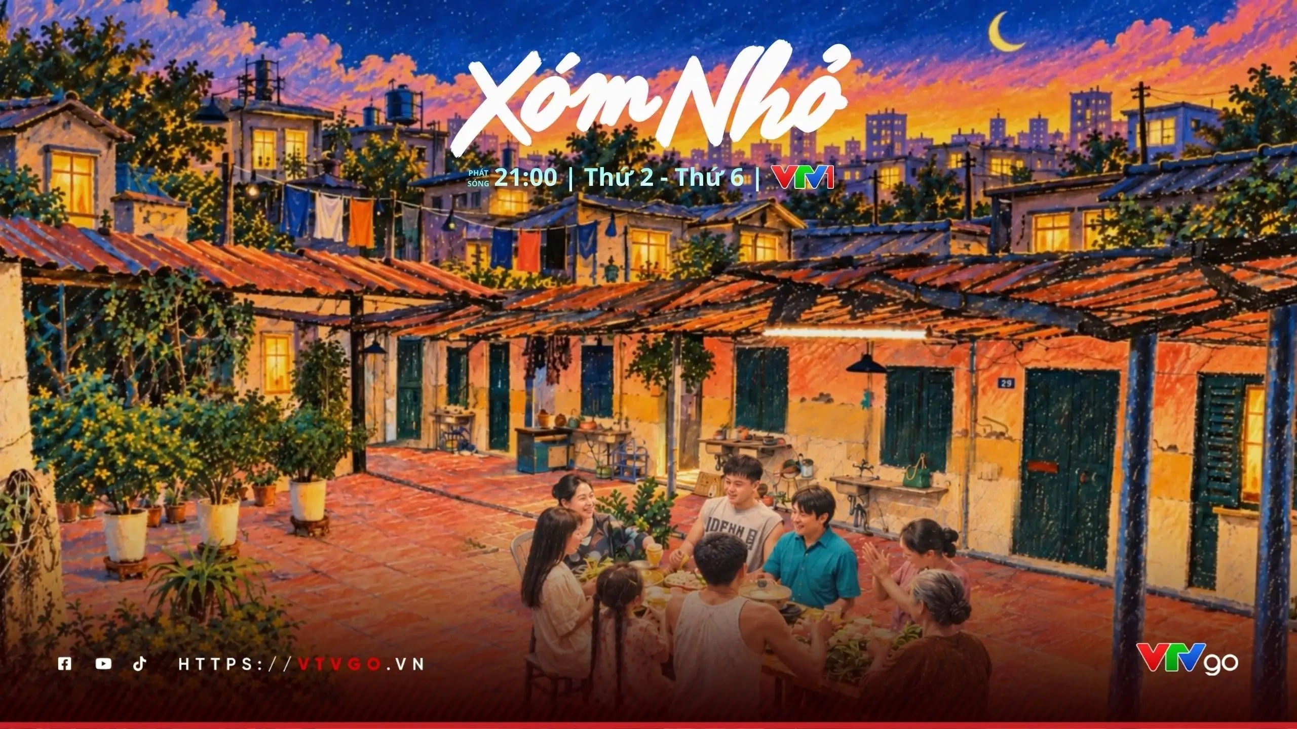 Phim “Xóm nhỏ” nối sóng khung giờ vàng sau “Phù sa” trên VTV1