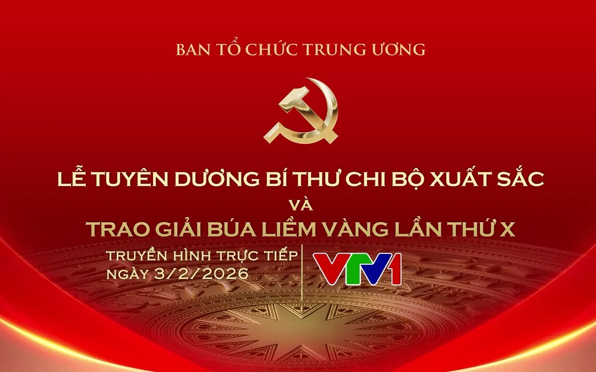 THTT Lễ tuyên dương Bí thư Chi bộ xuất sắc và trao Giải Búa liềm Vàng lần thứ X - năm 2025