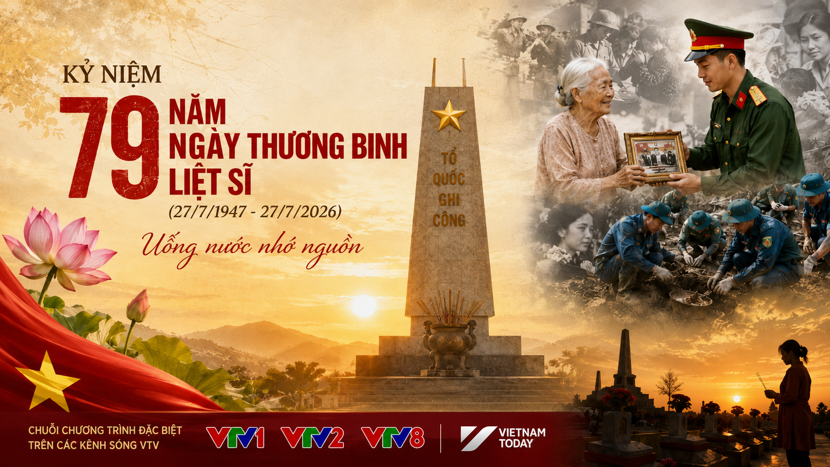 Chuỗi chương trình tri ân đặc biệt trên các kênh sóng VTV dịp 27/7