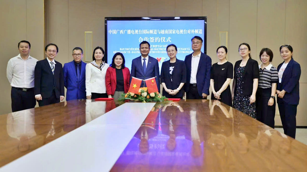Đài Truyền hình Việt Nam và Đài PTTH Quảng Tây đẩy mạnh hợp tác, trao đổi chương trình